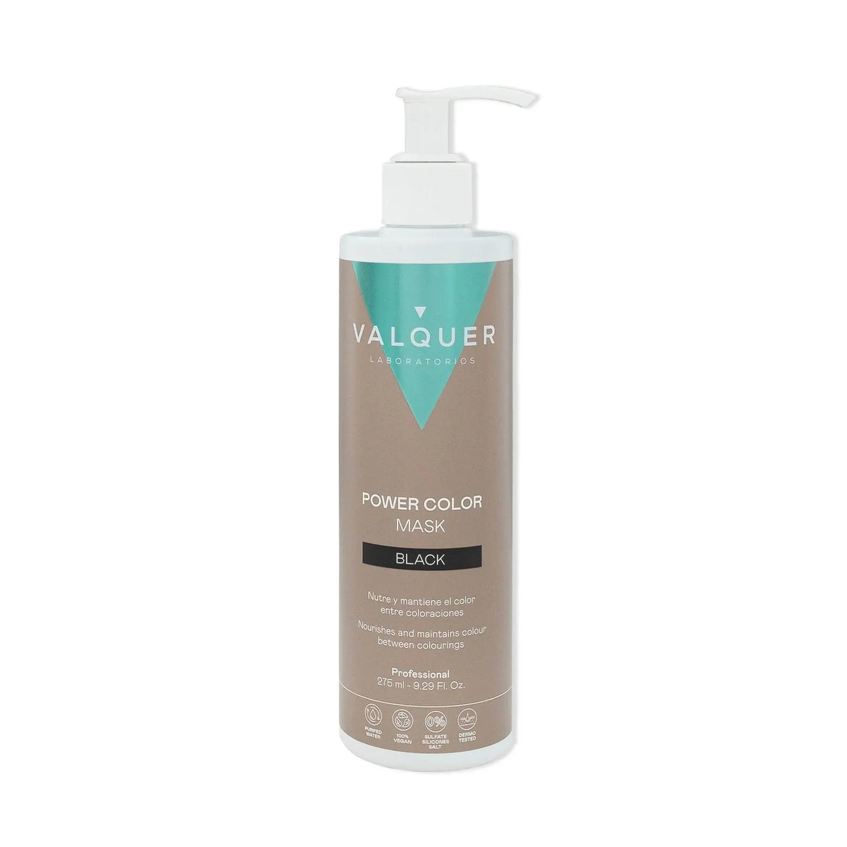 Mascarilla color Negro - Power Color - 275 ml - Montber Professional Brand