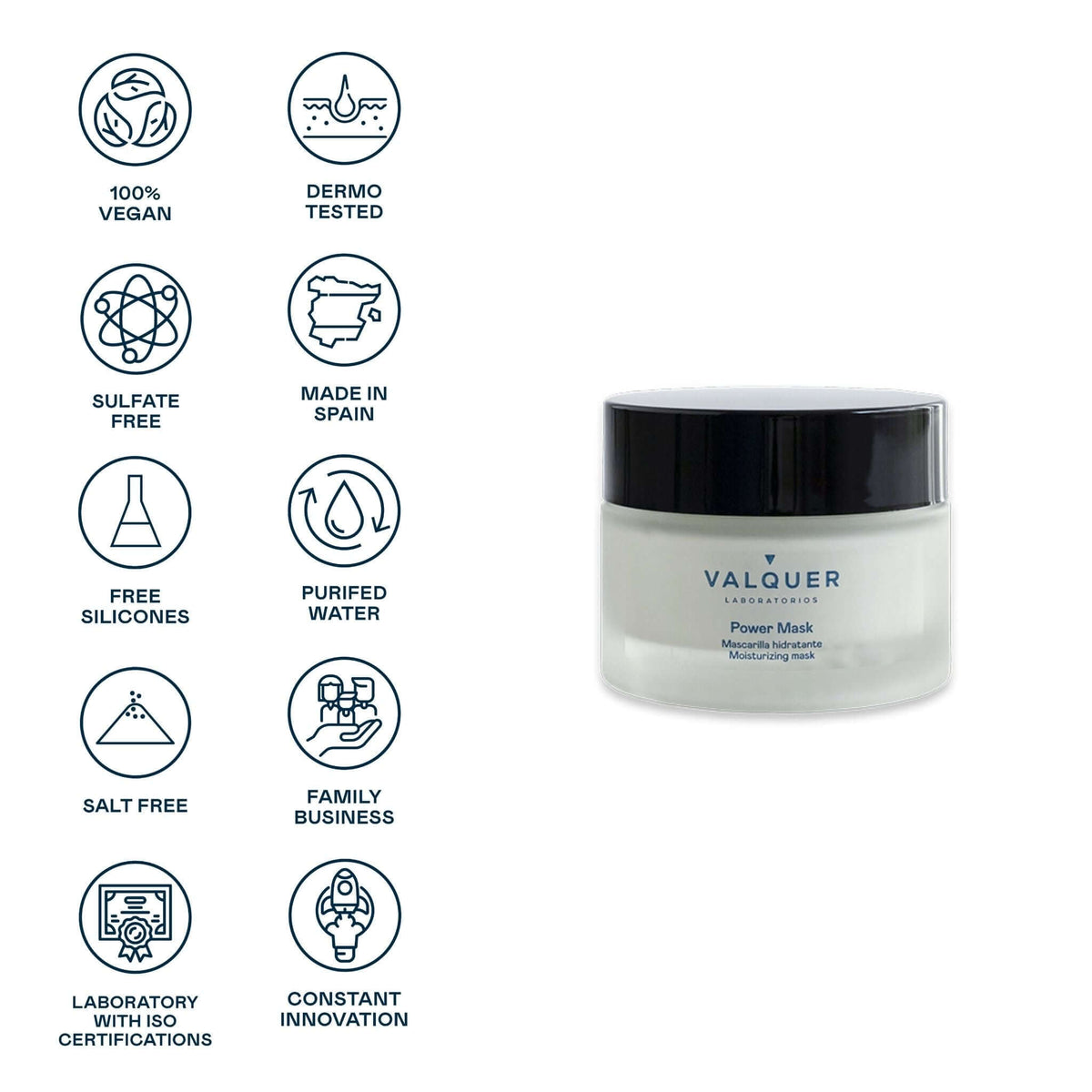 Mascarilla facial hidratante - 50 ml - Montber Professional Brand
