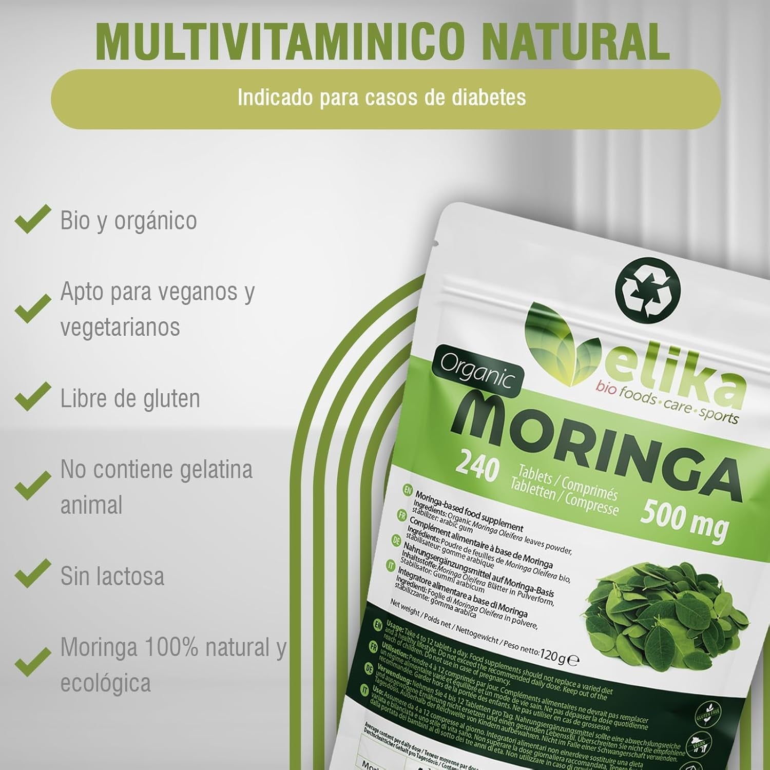 Moringa Oleifera 500 Mg. 240 Comprimidos - Montber Professional Brand