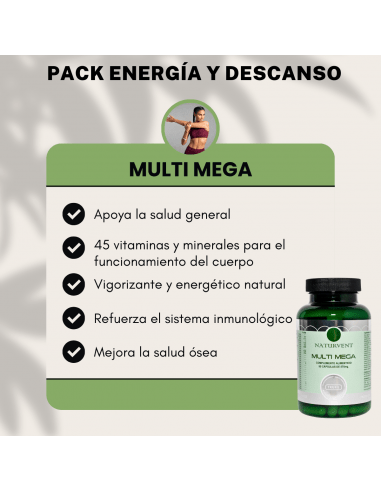 Multi Mega multivitamínico 90 cápsulas vegetales - Naturvent (imagen 7)