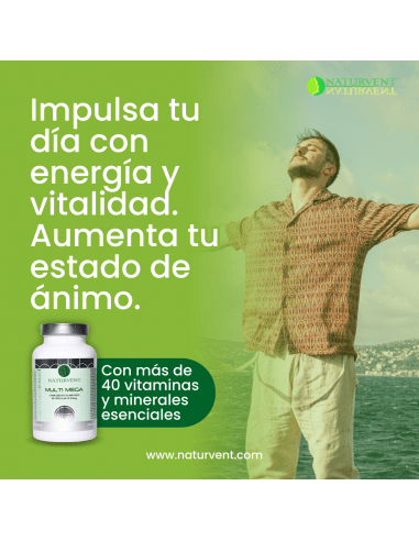 Multivitamínico MULTI MEGA: Más de 40 vitaminas y minerales por cápsula. - Montber Professional Brand