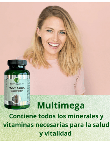 Multi Mega multivitamínico 90 cápsulas vegetales - Naturvent (imagen 8)
