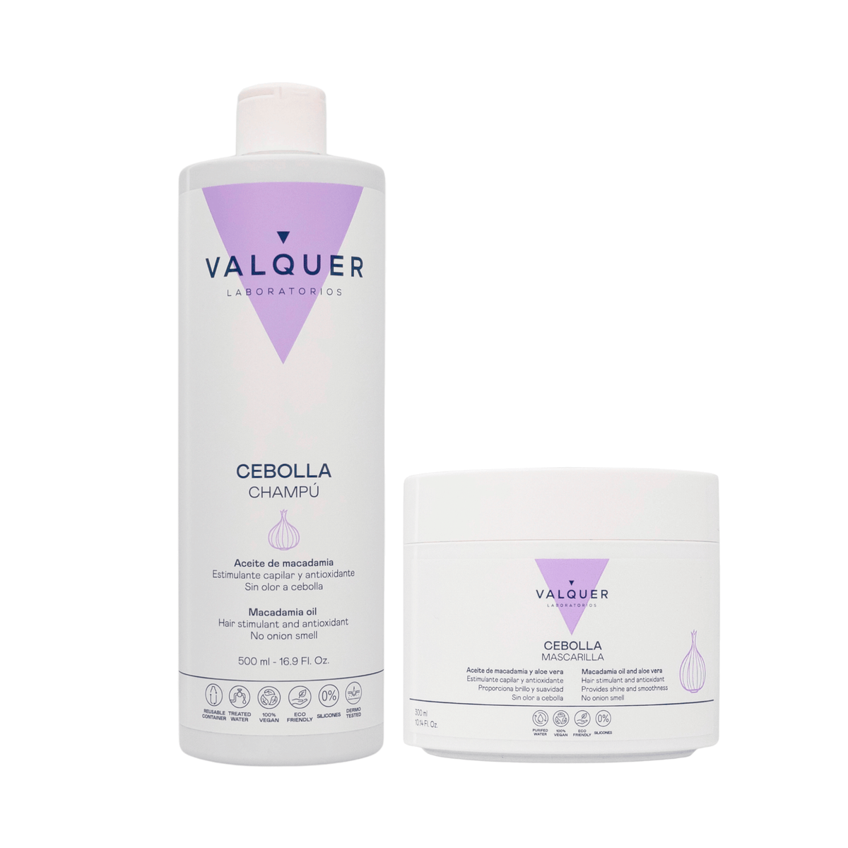 Pack Champú y Mascarilla de Cebolla para el Cabello - 800 ml - Montber Professional Brand