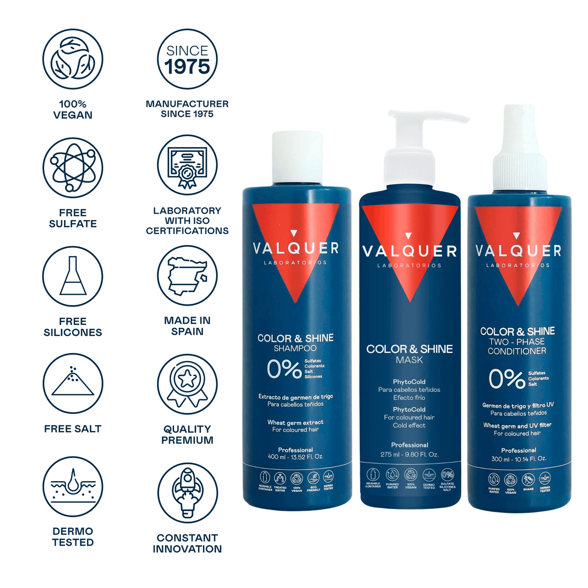 Pack potenciador color y brillo Valquer para cabello teñido - imagen 2