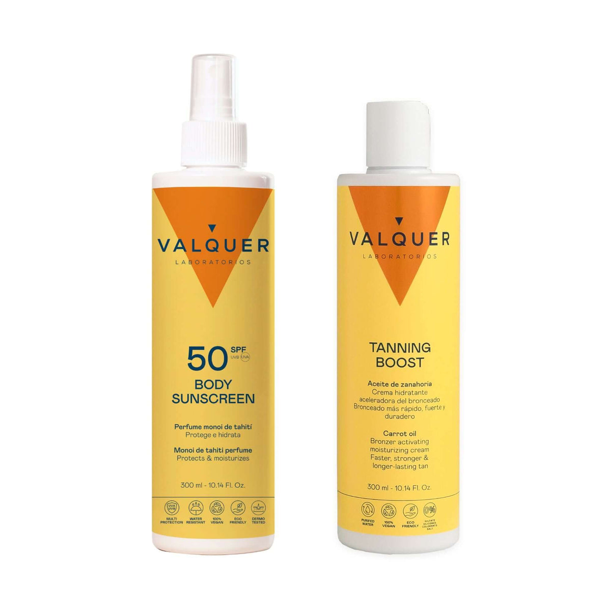 Pack Solar Corporal SPF 50 y Crema Hidratante Aceleradora del Bronceado - 600 ml - Montber Professional Brand
