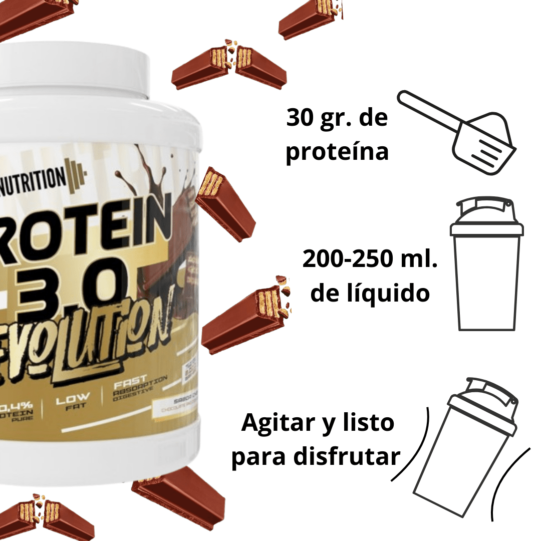 Protein 3.0 Revolution GP Nutrition, proteína en polvo 2 kg – imagen 5