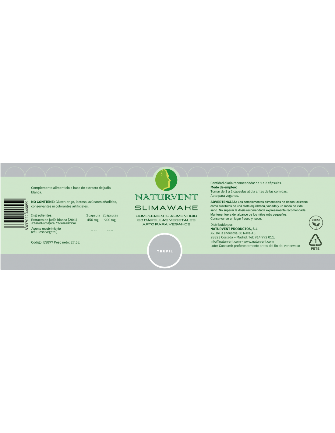 SLIMAWAKE Ayuda a Bloquear los Carbohidratos y Saciar el Apetito. - Montber Professional Brand