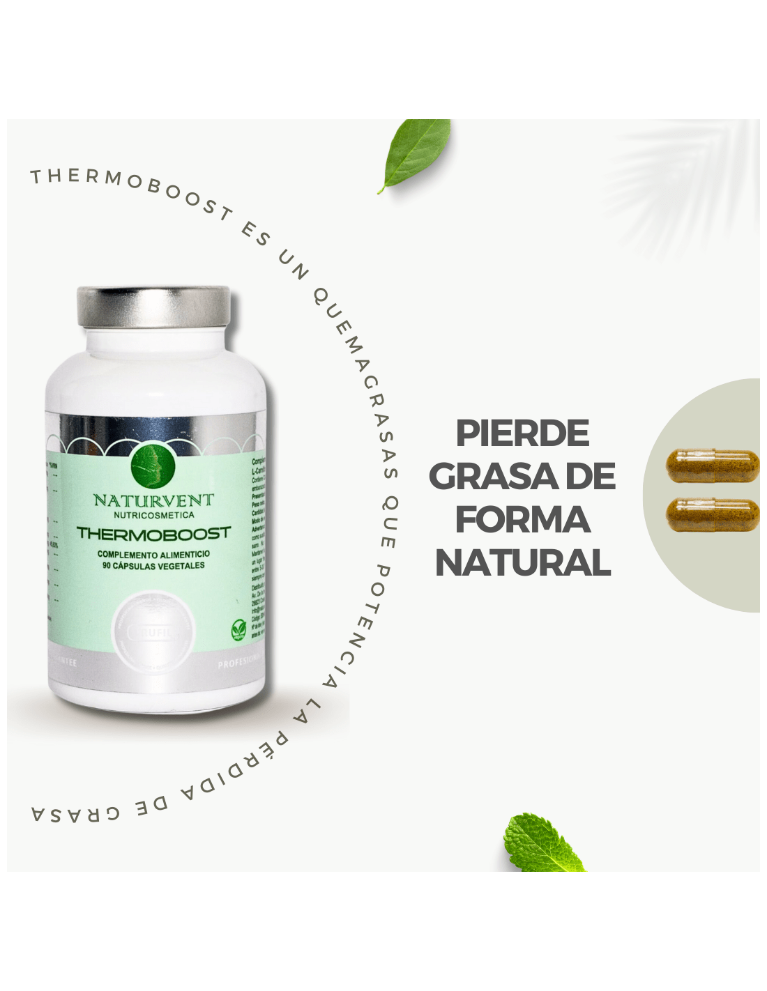 THERMOBOOST Quemagrasa natural para 45 días. Potente y eficaz. - Montber Professional Brand