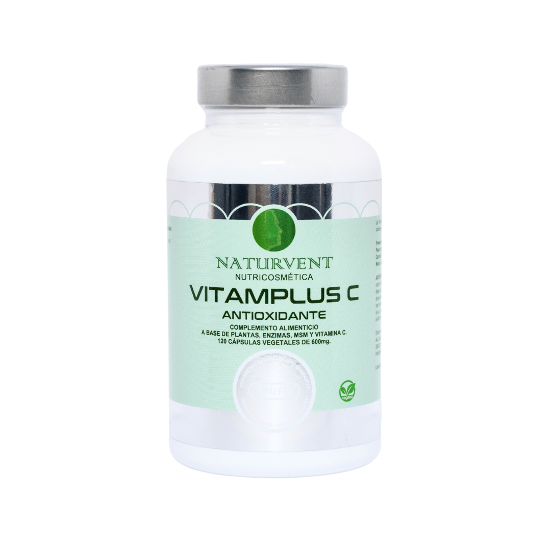 VITAMPLUS C - Vitamina C con complejo vegetal digestivo y antioxidante - 120 cápsulas - Montber Professional Brand