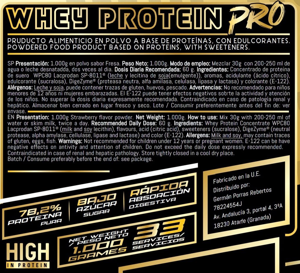 Whey Protein Lacprodan 8011 + DigeZyme GP Nutrition 1 kg – imagen 5