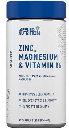 Zinc, Magnesio y Vitamina B6 con Ashwagandha y AstraGin - Montber Professional Brand