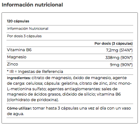 ZMAPRO | Zinc, Magnesio y Vitamina B6 - Montber Professional Brand