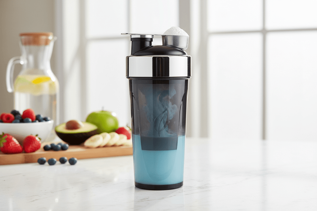 Vaso mezclador con proteína Whey