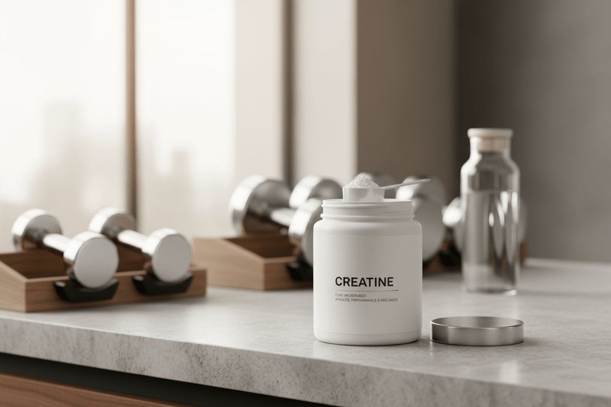 recipiente de creatina
