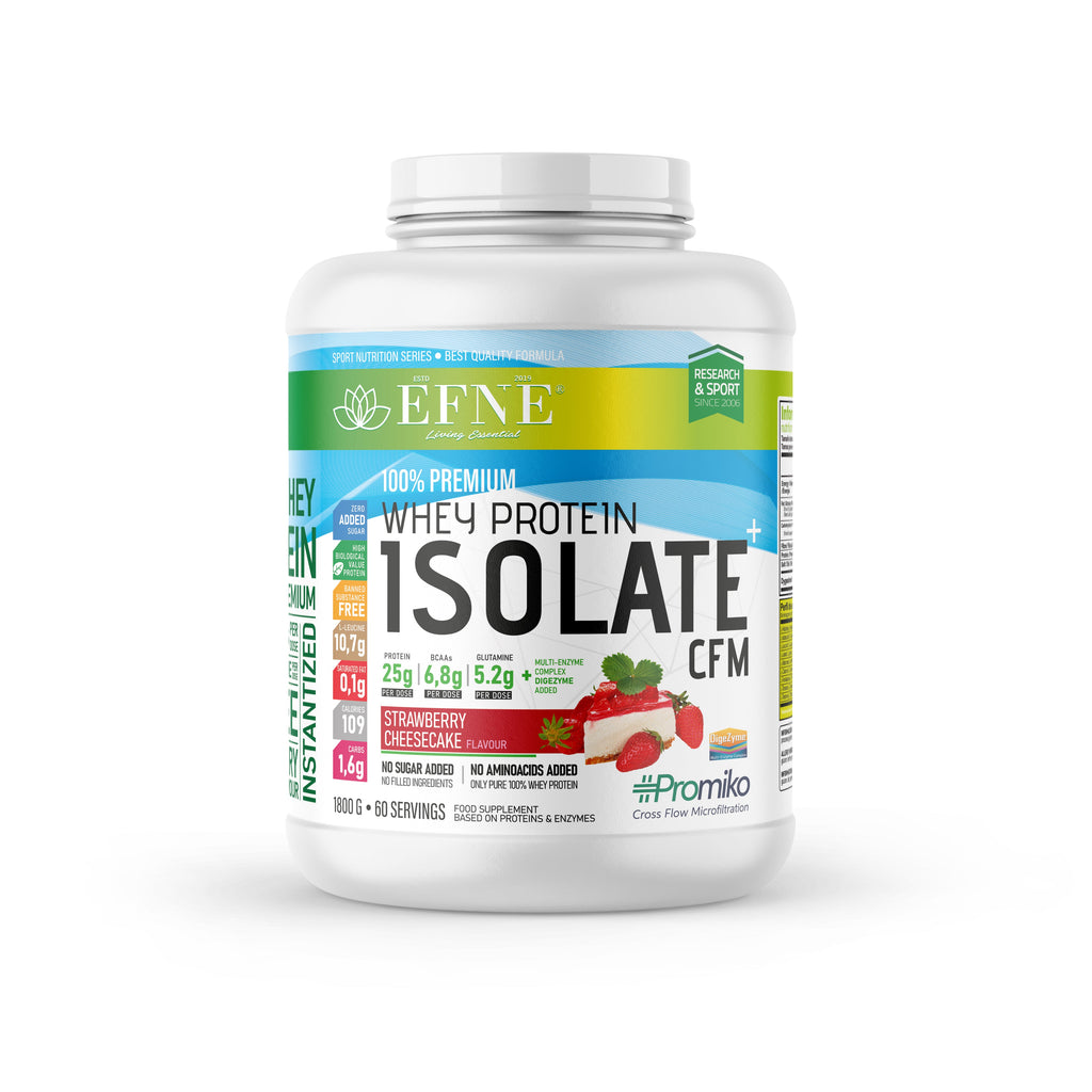 Proteina Isolate EFNE Strawberry Cheesecake - 90% Proteina Sabor Fresa Premium