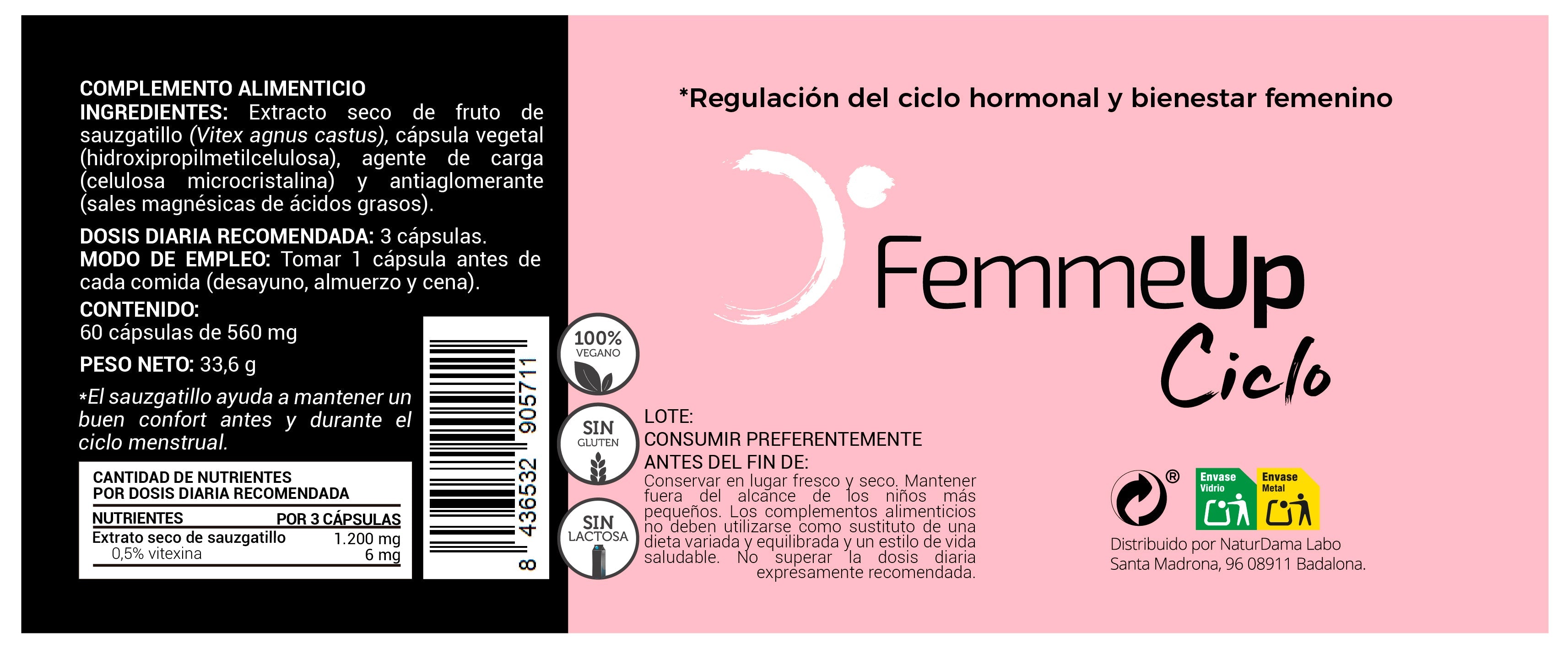 FemmeUp Cycle – Menstrual Cycle Regulation with Vitex