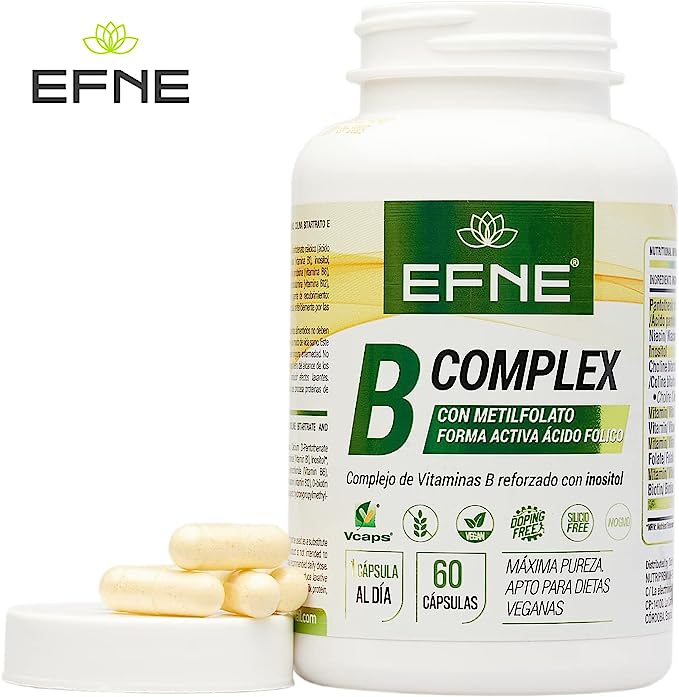 B COMPLEX VITAMIN COMPLEX WITH METHYLFOLATE. Active Folic Acid Form. (Deficiencies due to veganism, Exhaustion)