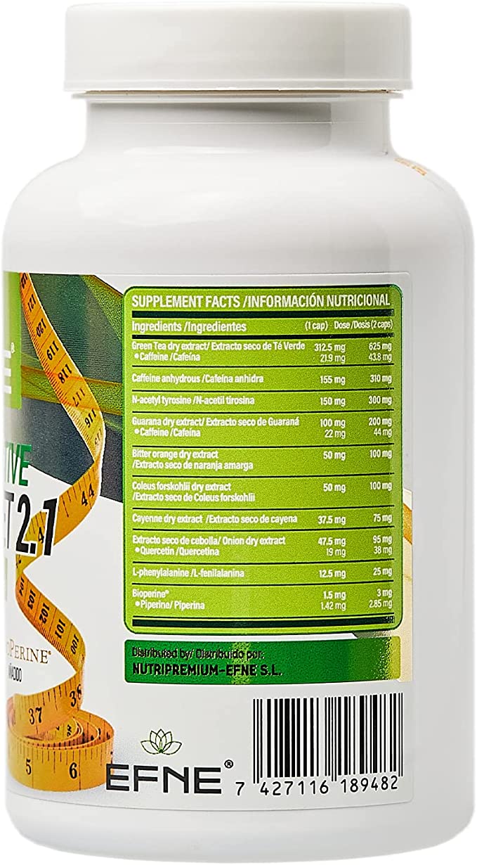 Lipo Effective EFNE 90 Capsulas - Quemador de Grasa y Definicion Muscular Natural