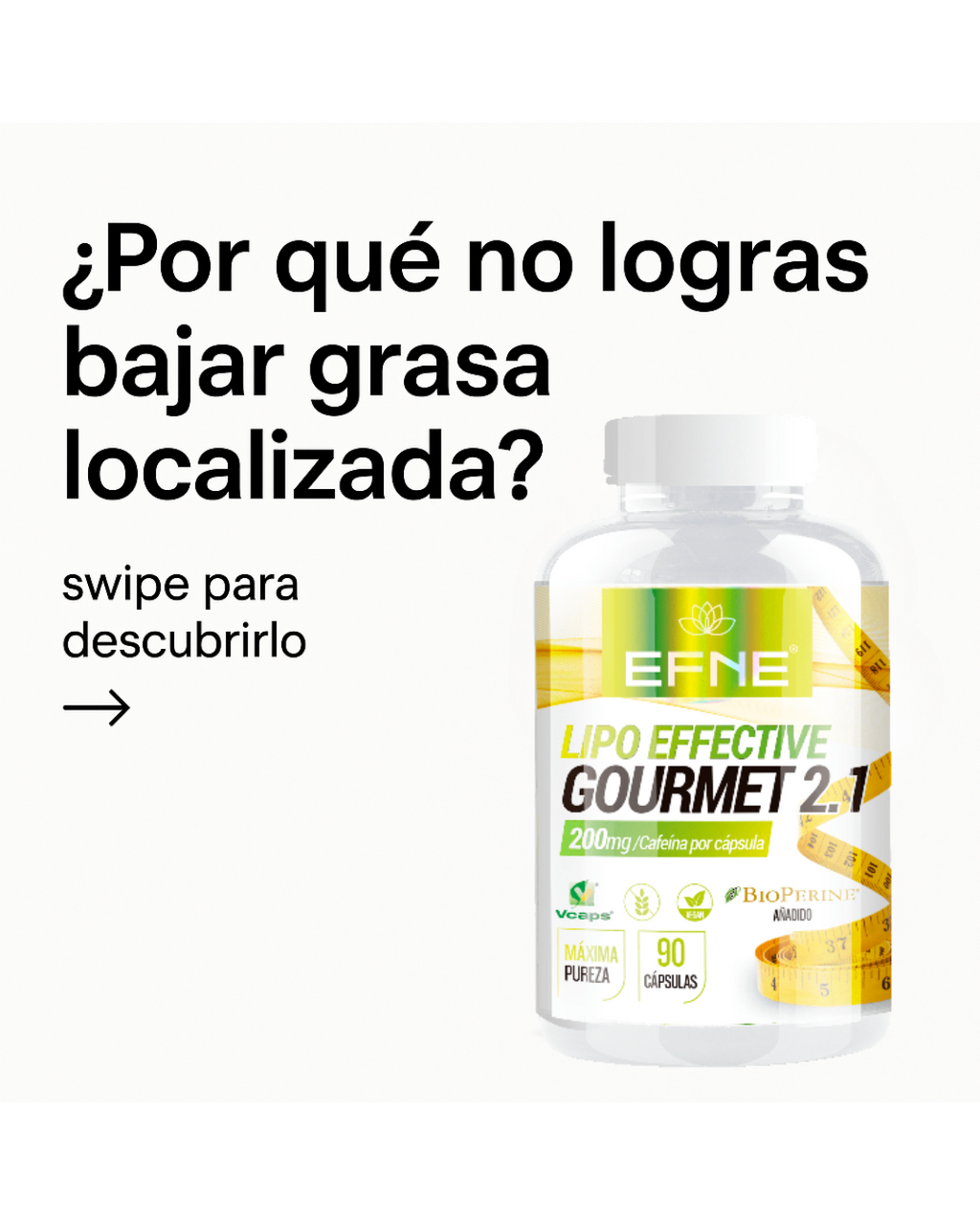 Lipo Effective EFNE 90 Capsules - Natural Fat Burner and Muscle Definition