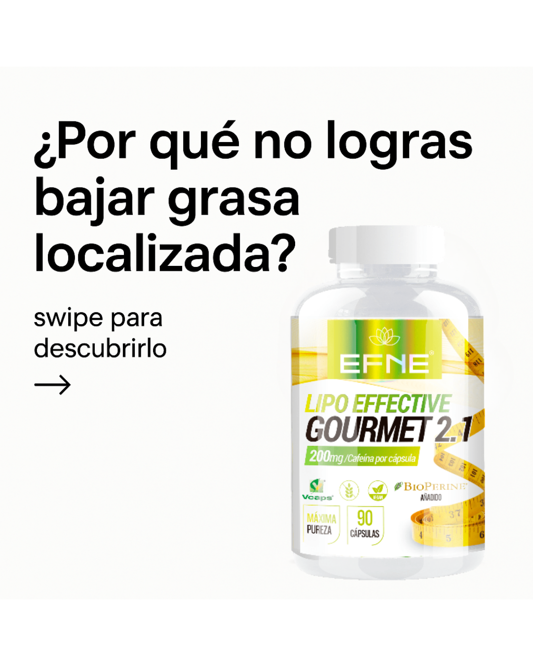 Lipo Effective EFNE 90 Capsulas - Quemador de Grasa y Definicion Muscular Natural