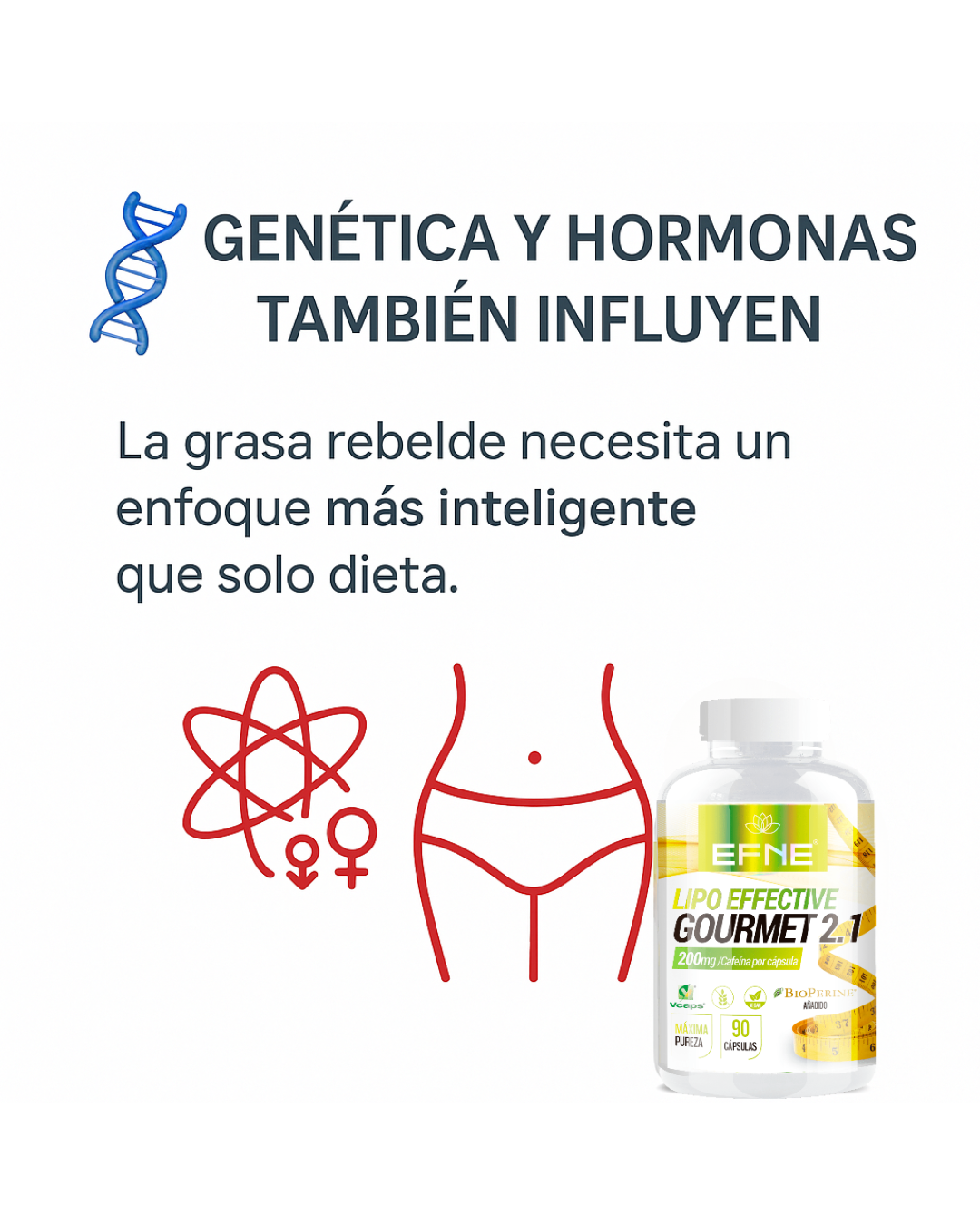 Lipo Effective EFNE 90 Capsulas - Quemador de Grasa y Definicion Muscular Natural
