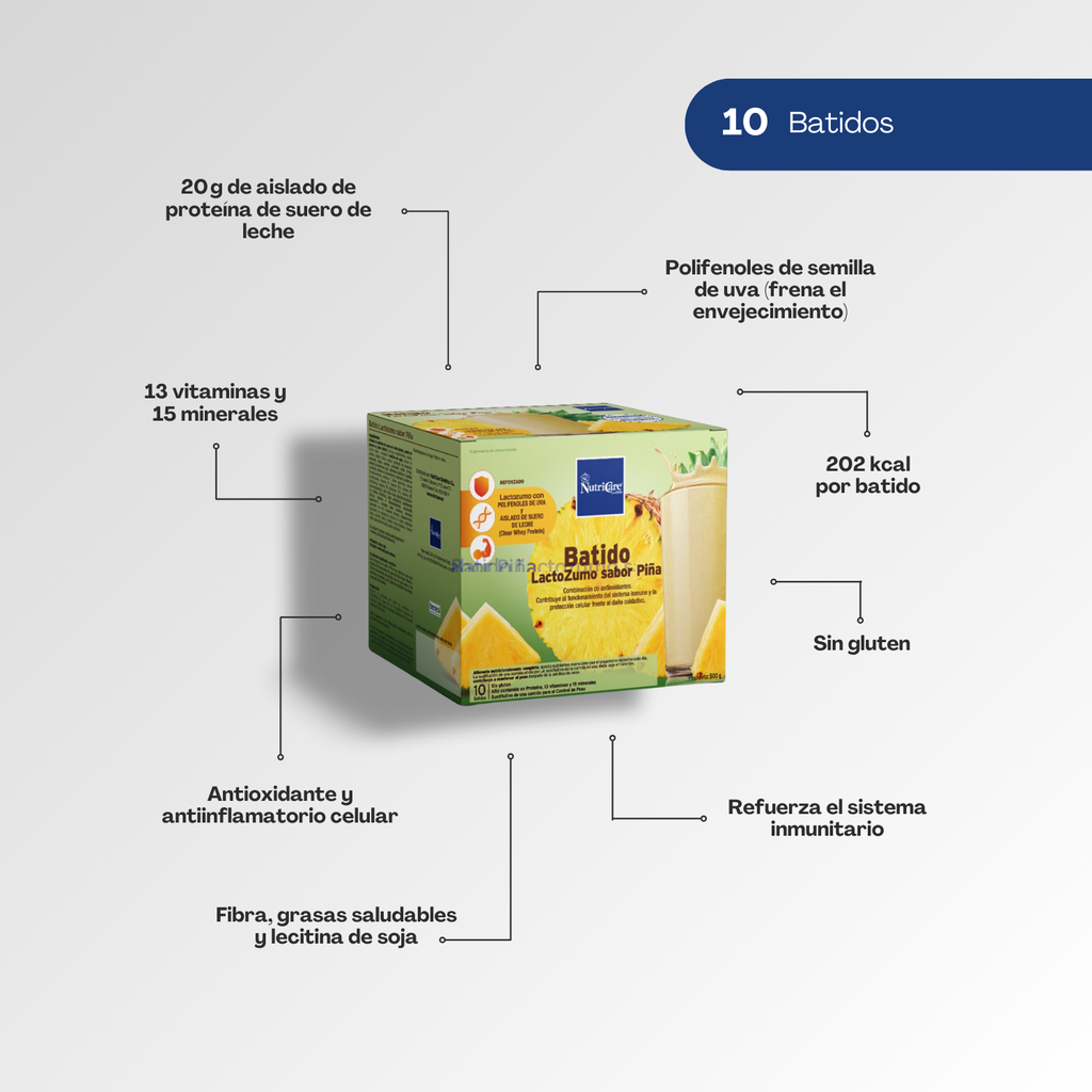 Batido Lacto-Zumo sabor Piña - Montber Professional Brand