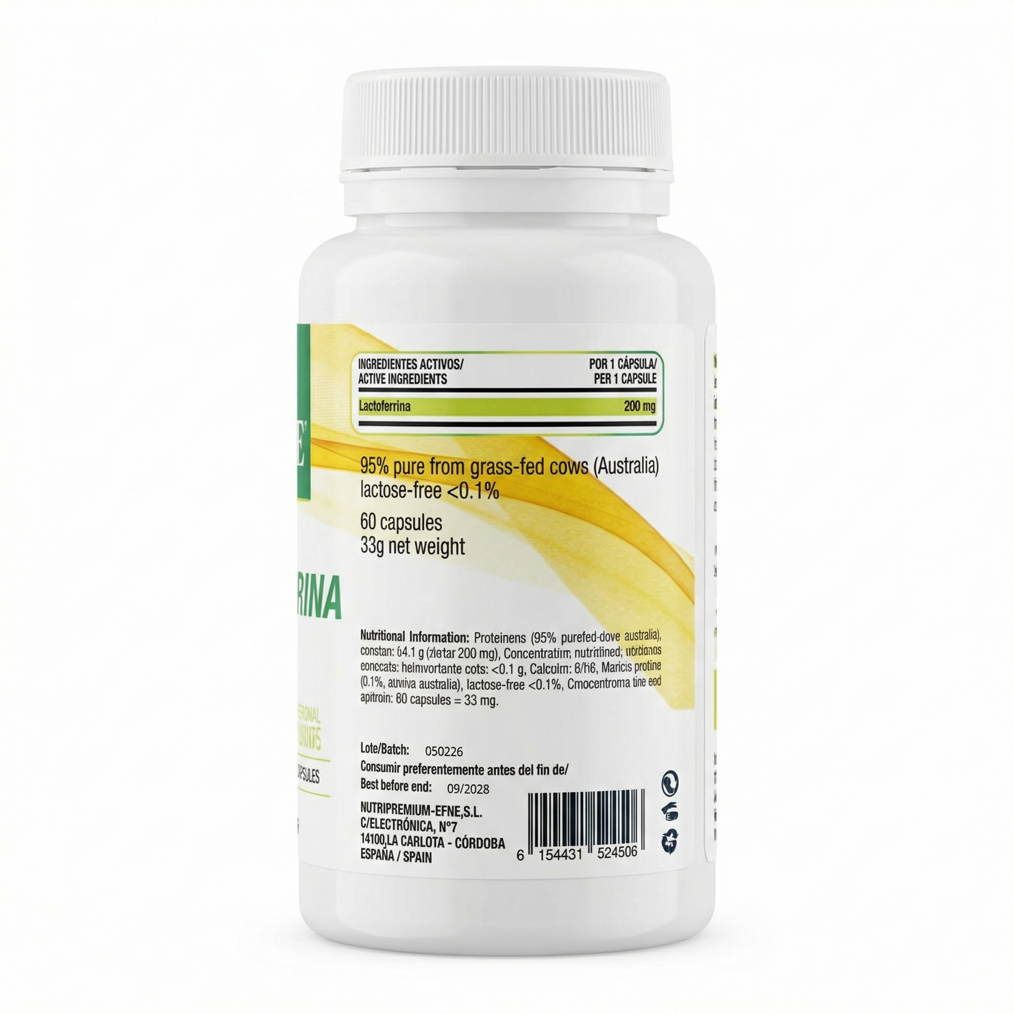 Lactoferrin 200 mg EFNE – The Elixir of Cellular and Immune Protection