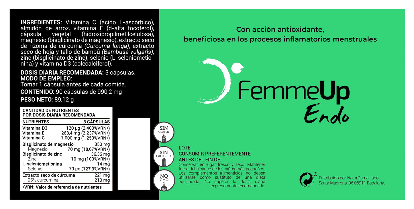 FemmeUp Endo – Salud Menstrual y Bienestar Hormonal Femenino