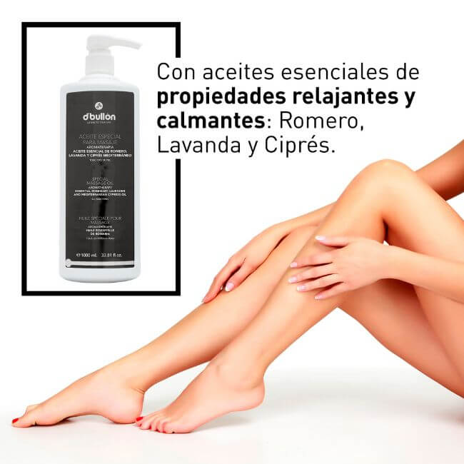 Aceite corporal especial para masaje - 1000 ml - Montber Professional Brand