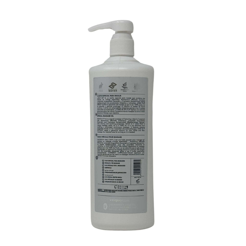 Aceite corporal especial para masaje - 1000 ml - Montber Professional Brand