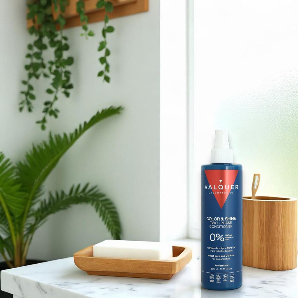 Acondicionador bifásico potenciador color y brillo para cabellos teñidos - 300 ml - Montber Professional Brand