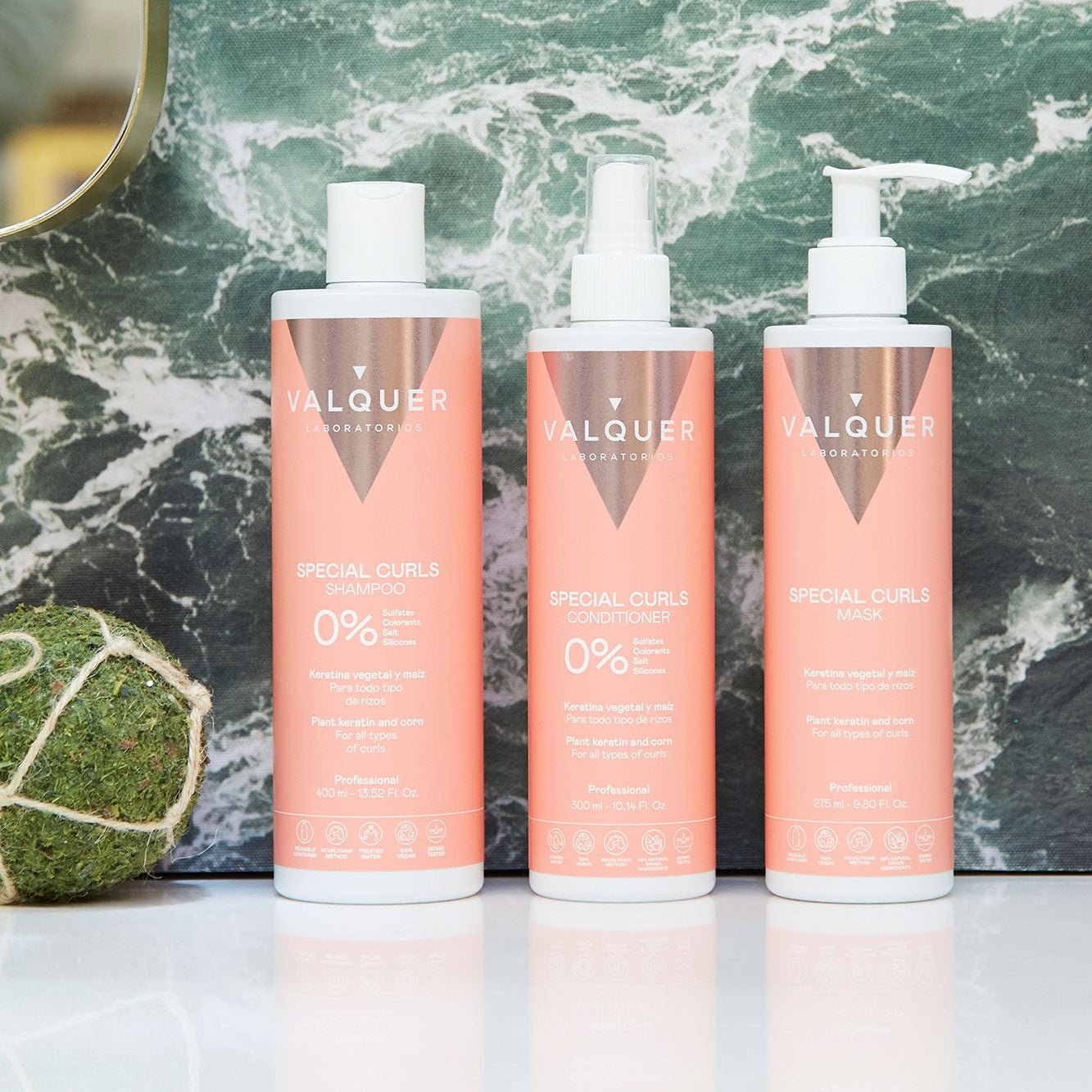 Acondicionador rizos apto para Método Curly (Sin Aclarado). Leave in - 300ml - Montber Professional Brand