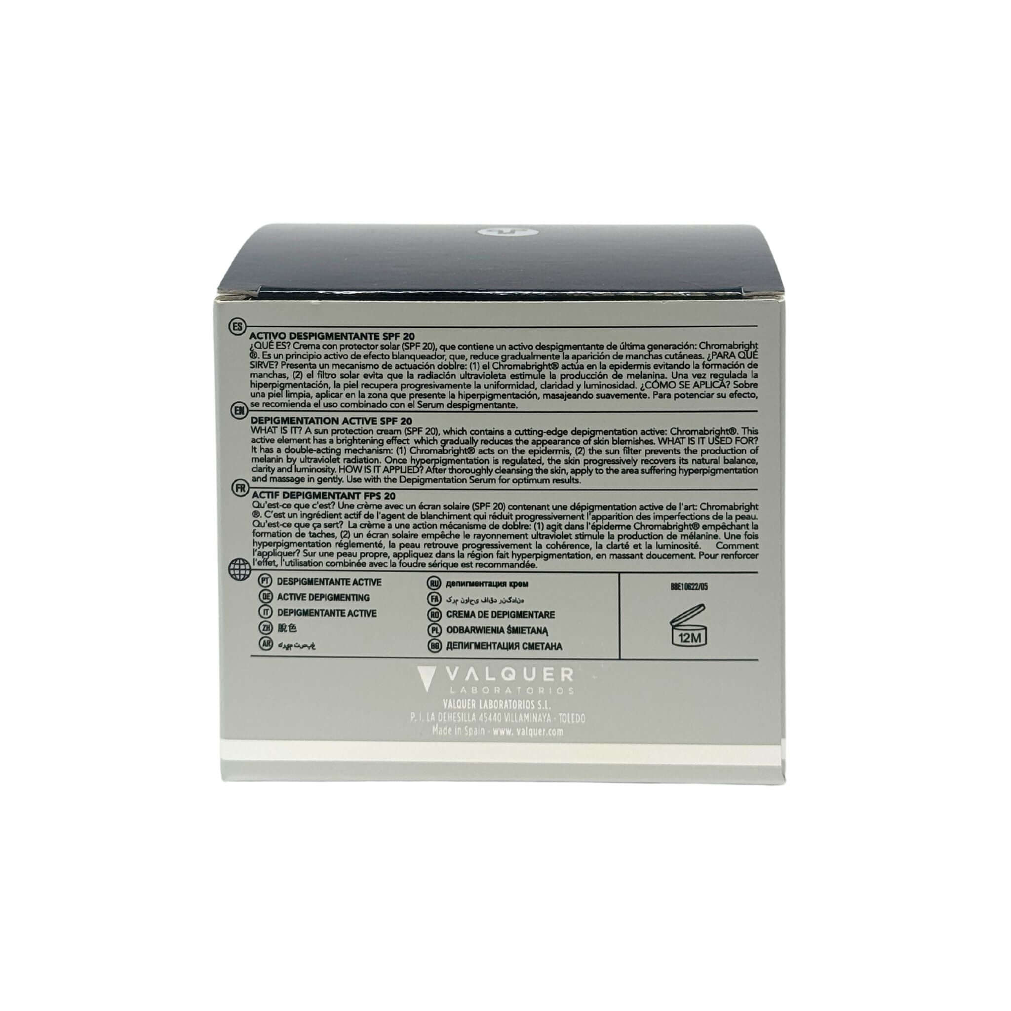 Activo facial despigmentante SPF 20 - 50 ml - Montber Professional Brand