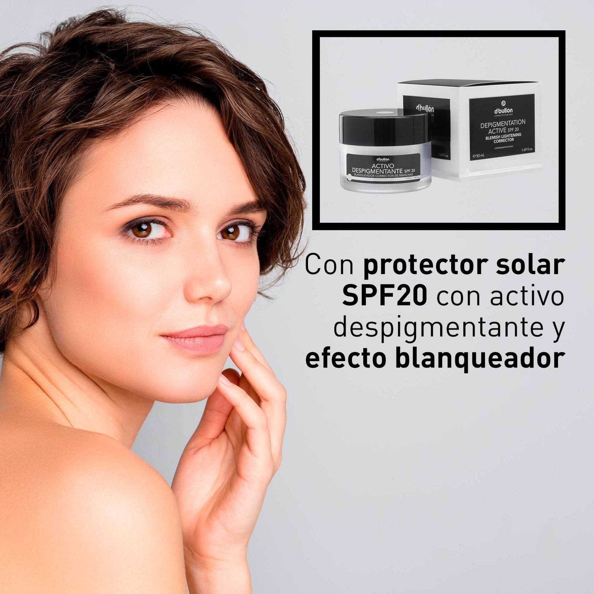 Activo facial despigmentante SPF 20 - 50 ml - Montber Professional Brand