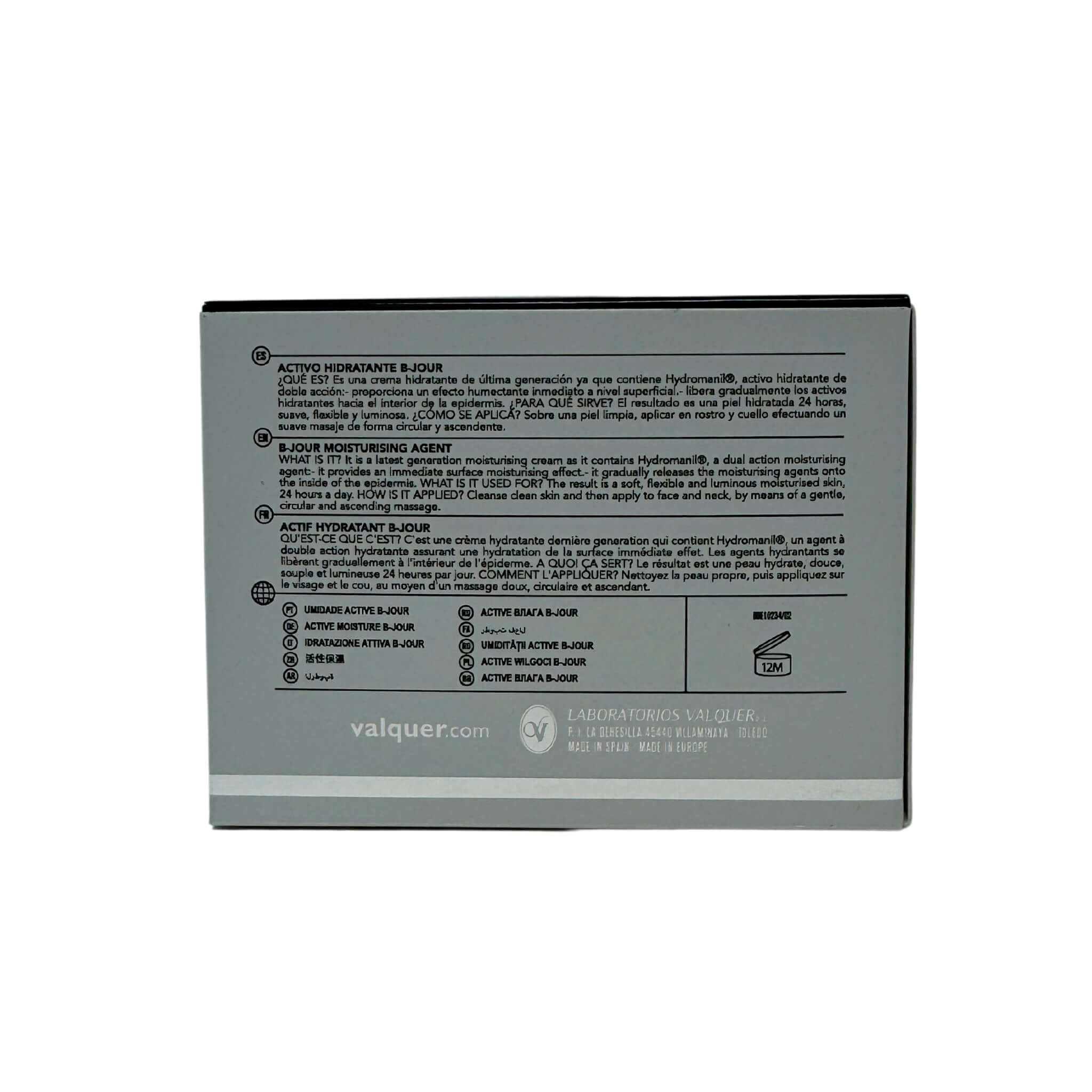 Activo facial hidratante B - Jour - Montber Professional Brand