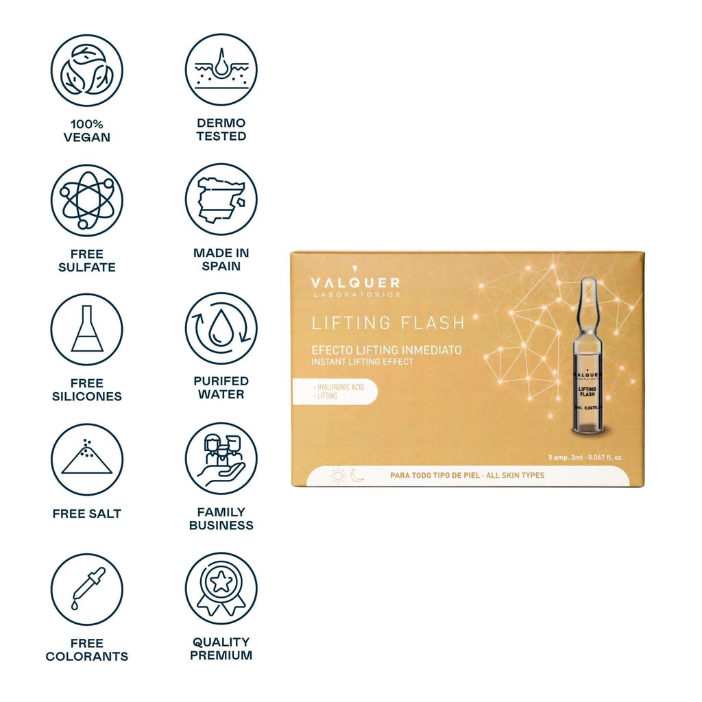 Ampollas Lifting Flash - 5 x 2 ml - Montber Professional Brand