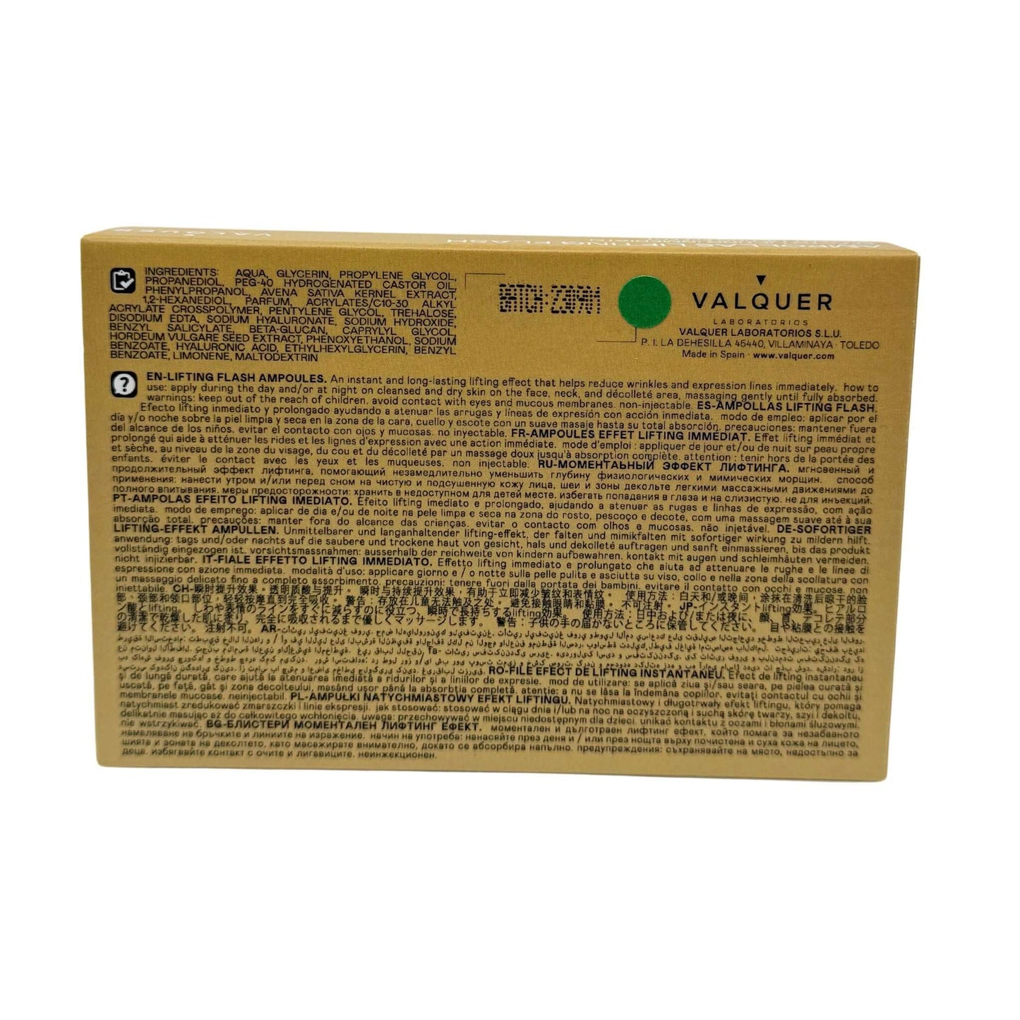 Ampollas Lifting Flash - 5 x 2 ml - Montber Professional Brand