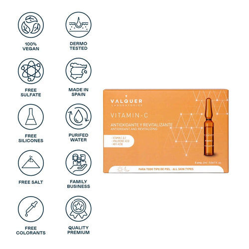 Ampollas Vitamina C - 5 x 2 ml - Montber Professional Brand