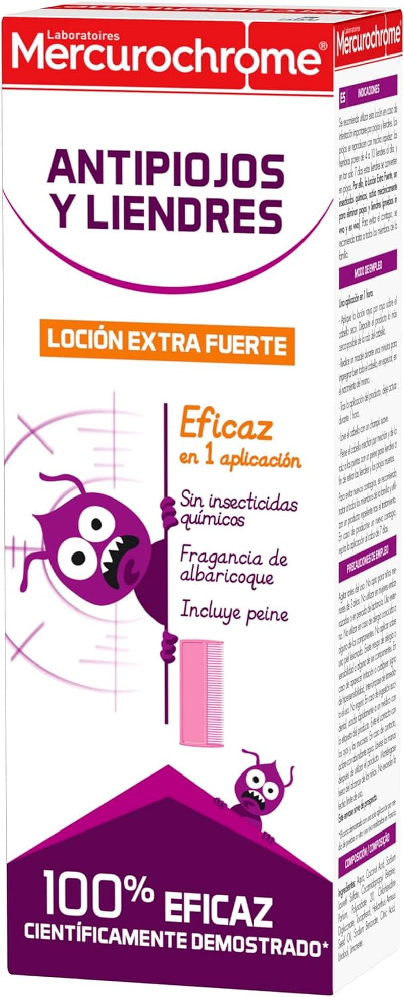 Antipiojos Y Liendres - Loción Extra Fuerte - Montber Professional Brand