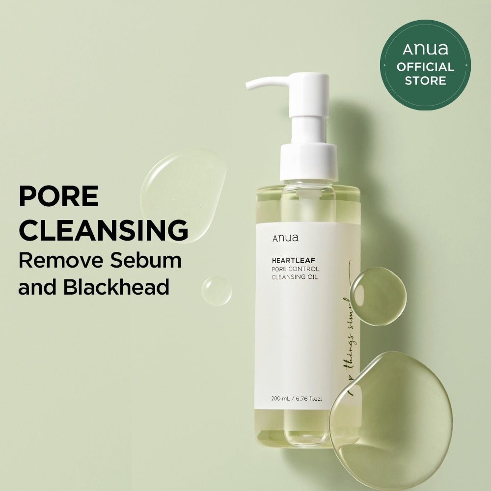 Anua Heartleaf Aceite Desmaquillante y Limpiador de Poros | Limpieza Suave para Piel Sensible – Cosmética Coreana K - Beauty (200ml) - Montber Professional Brand