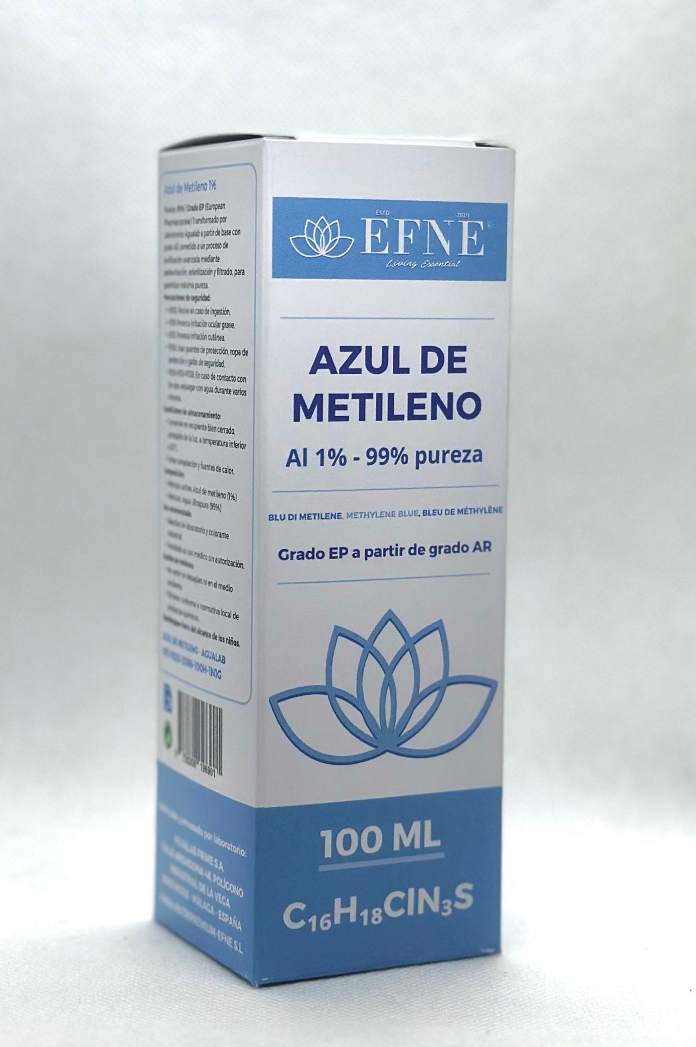 Azul de Metileno EFNE grado farmacéutico. Suplemento Noortrópico