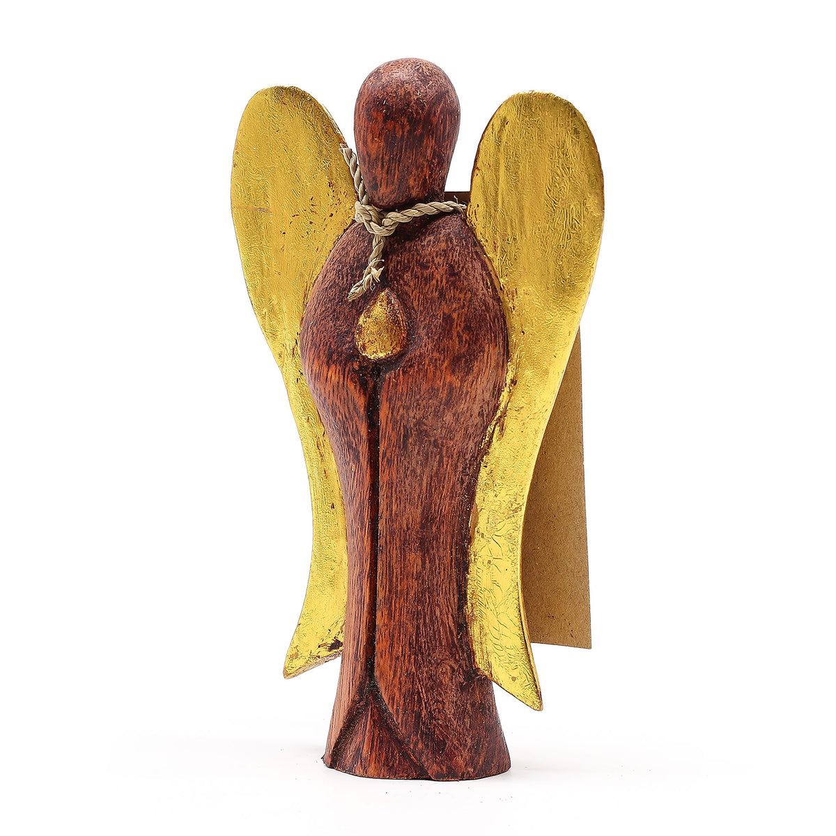 Ángel Hati-Hati tallado a mano 15 cm - Felicidad