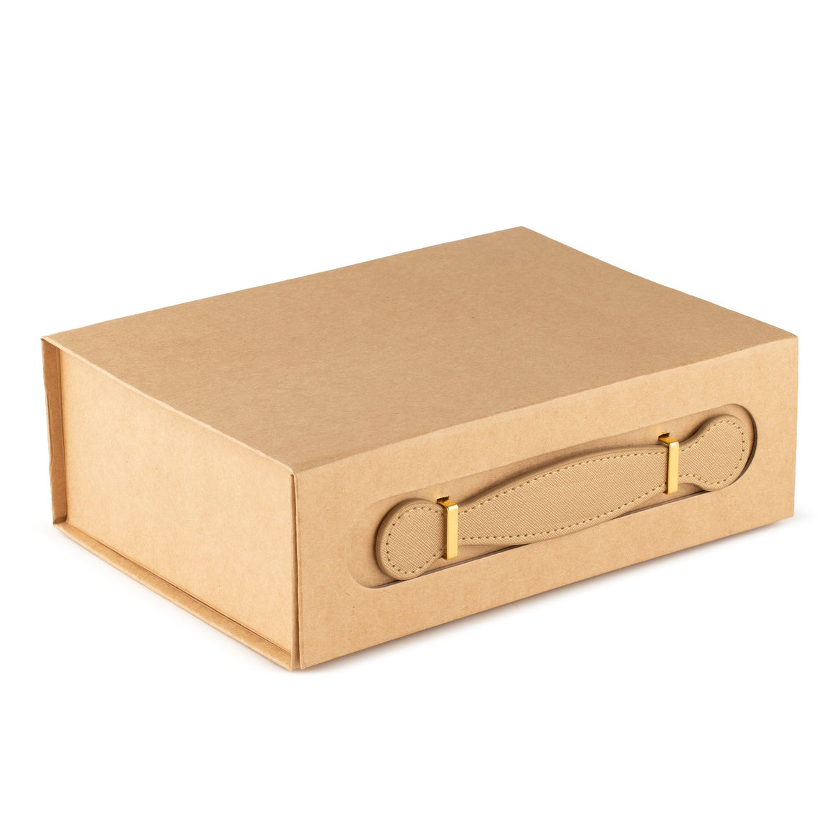 Caja cesta de regalo plegable - Kraft 24 x 18,2 x 8 cm