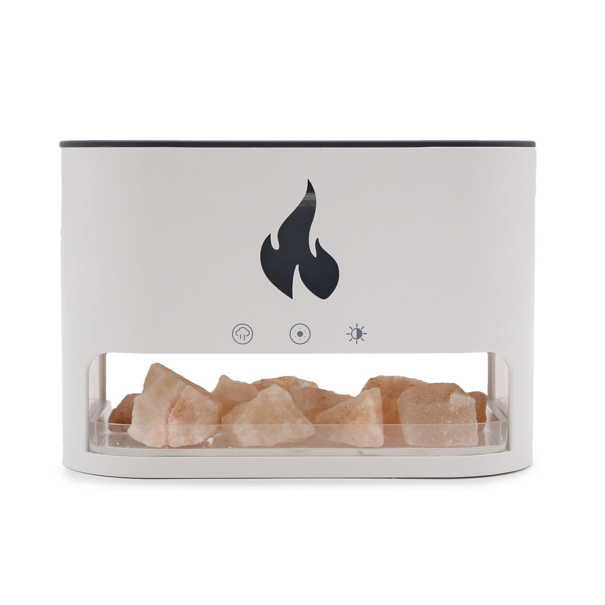 Difusor de aromas Blaze con efecto llama y sal del Himalaya