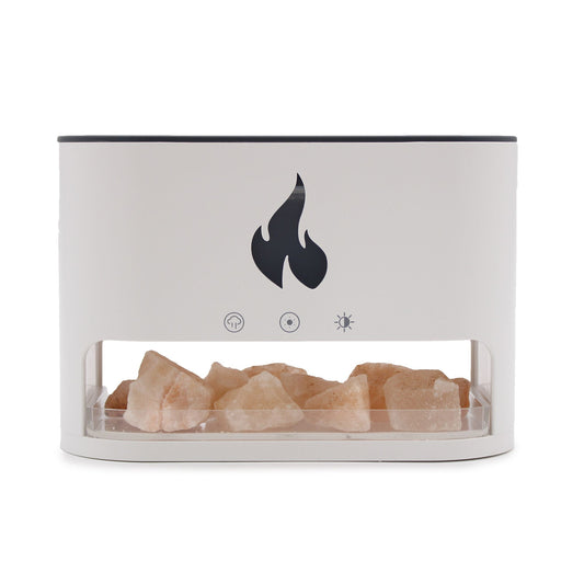 Difusor de aromas Blaze con efecto llama y sal del Himalaya