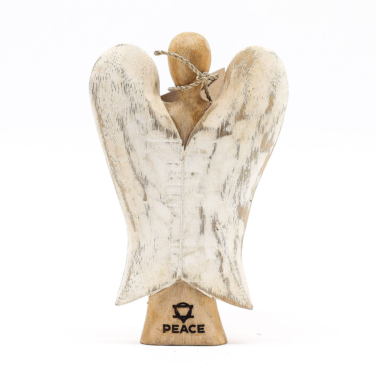Ángel Hati-Hati tallado a mano 15 cm - Paz