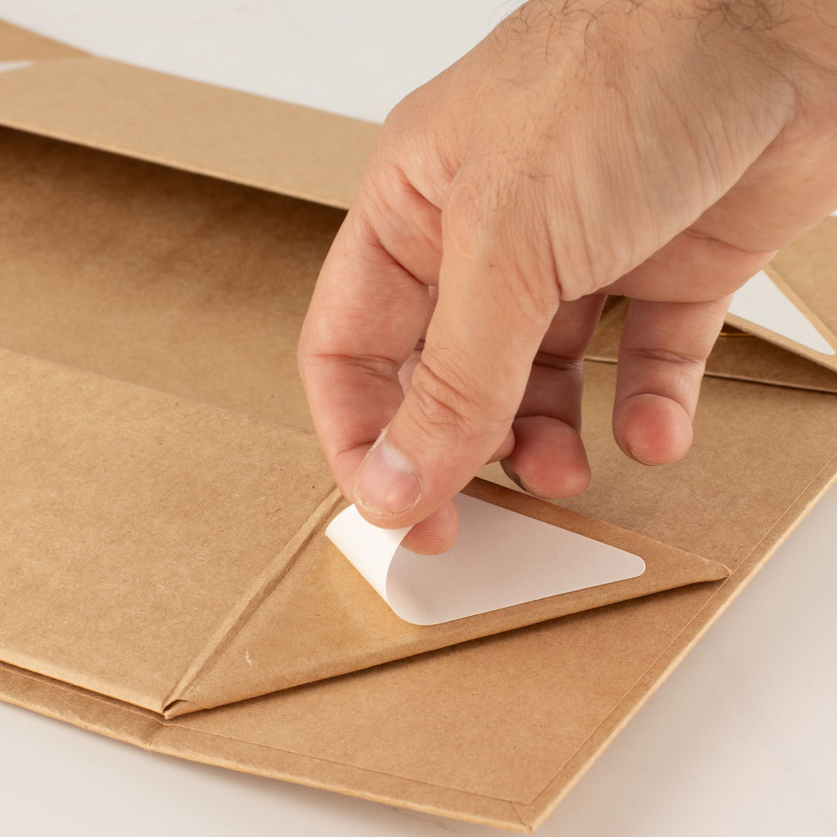 Caja cesta de regalo plegable - Kraft 24 x 18,2 x 8 cm