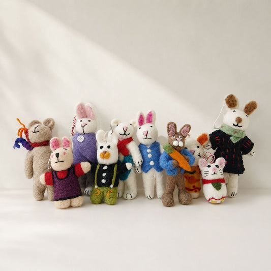 Colgantes de fieltro para bolso - Mini Lindos (selección mixta)