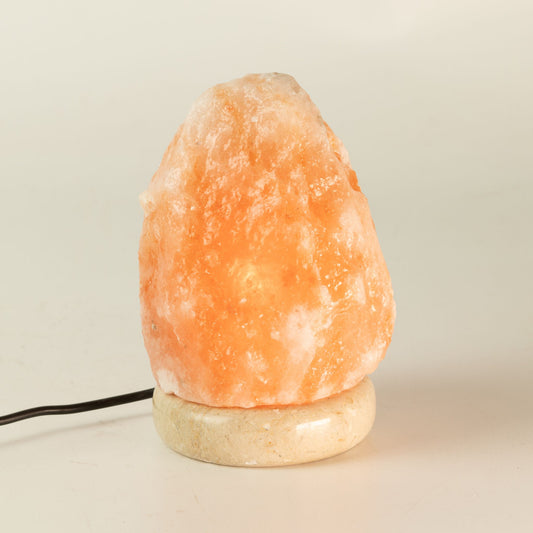 Lámpara de sal del Himalaya USB - 11,5 cm - luz de colores