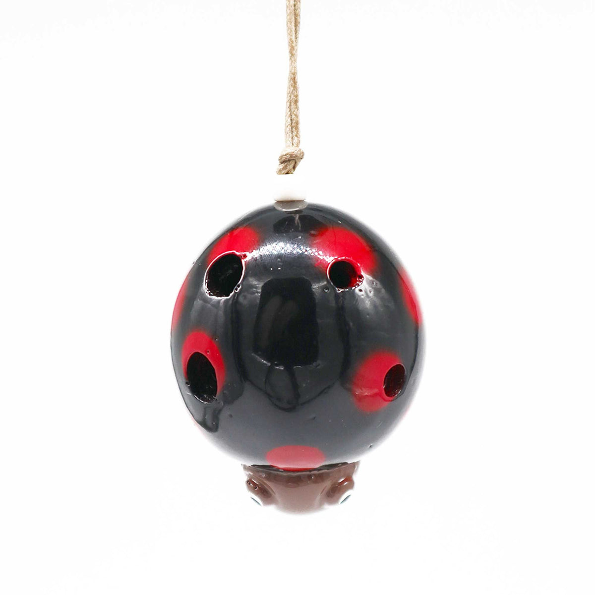 Ocarina de cerámica con forma de mariquita, foto 2